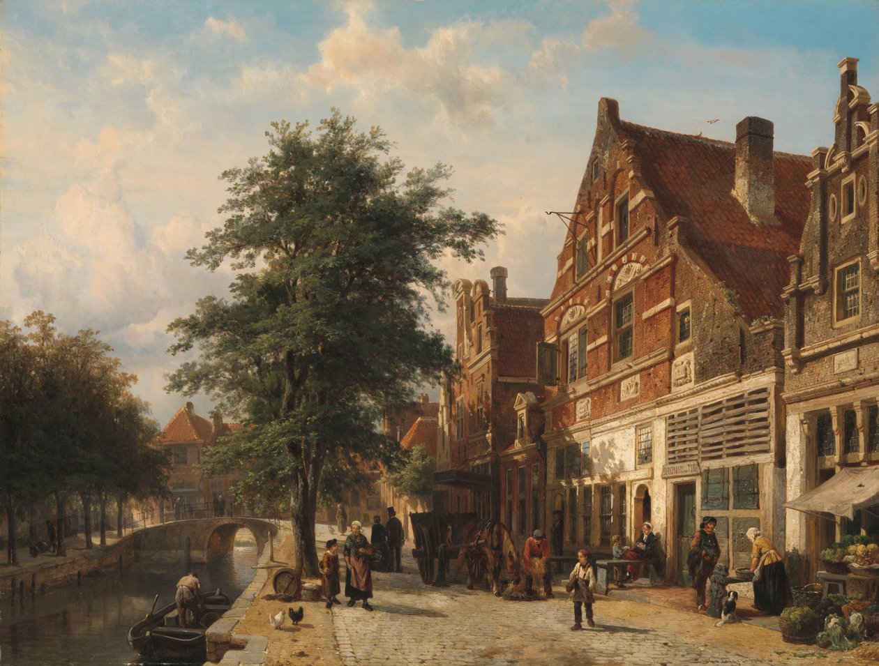 A Zuiderhavendijk, Enkhuizen alkotó: Cornelis Springer