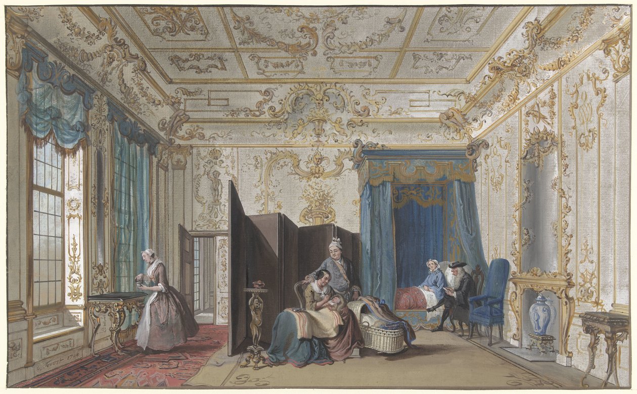 szülőszoba alkotó: Cornelis Troost
