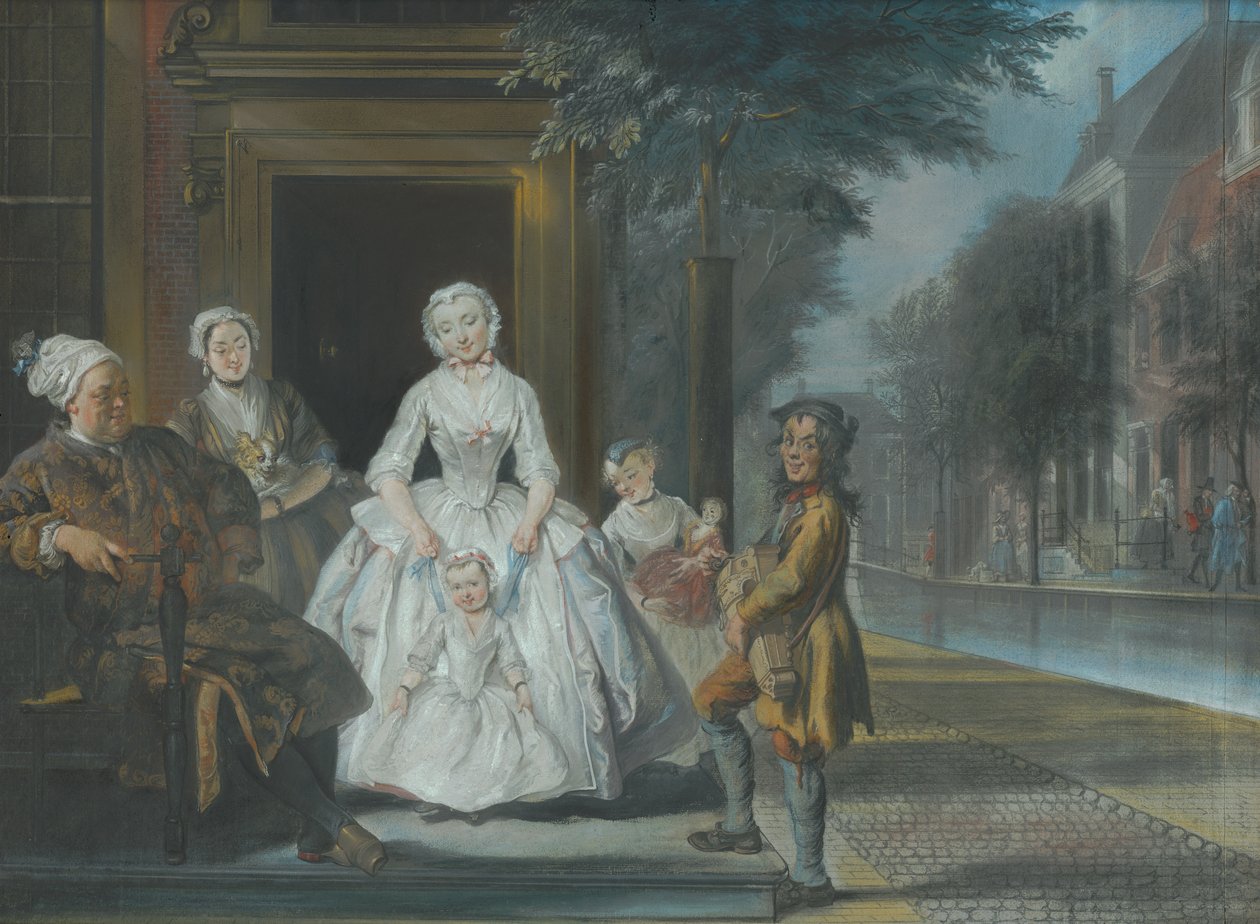 Az orgonacsiszoló, 1743 alkotó: Cornelis Troost