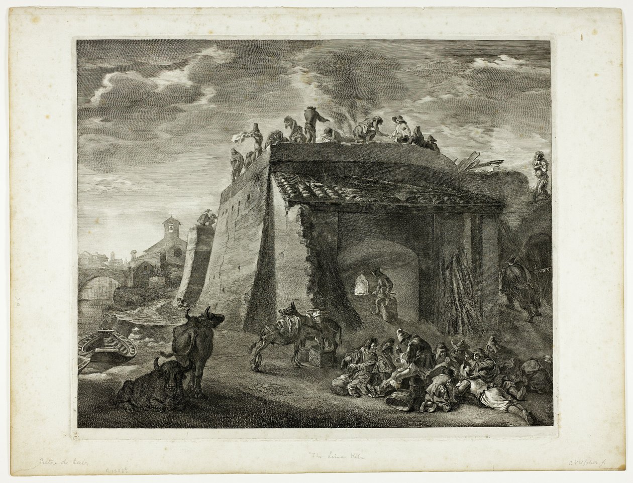 Lime-Kiln, a Reynst kabinettől alkotó: Cornelis Visscher
