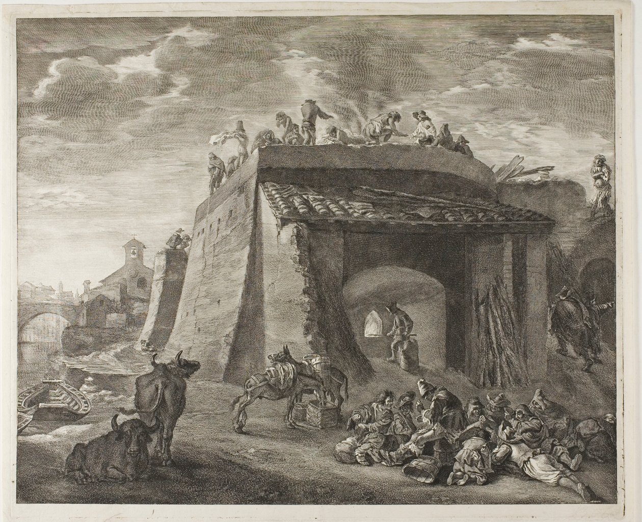 Lime-Kiln, a Reynst kabinettől alkotó: Cornelis Visscher