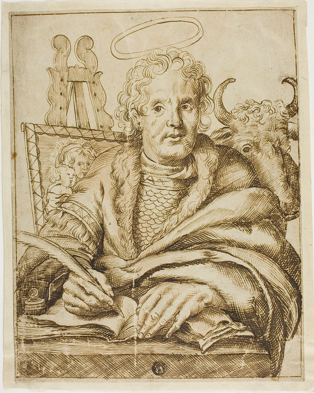 Szent Lukács alkotó: Cornelis Visscher