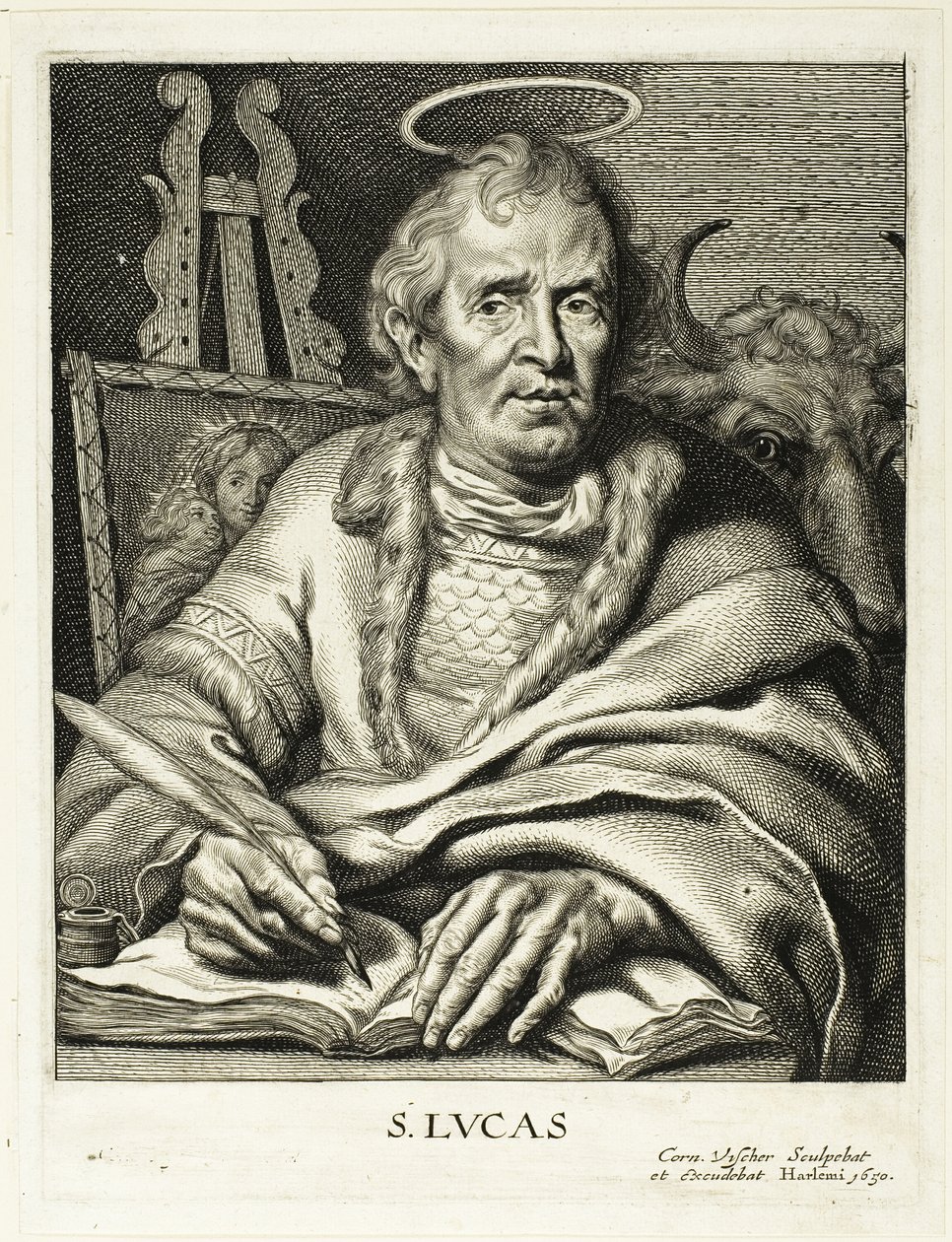 Szent Lukács alkotó: Cornelis Visscher