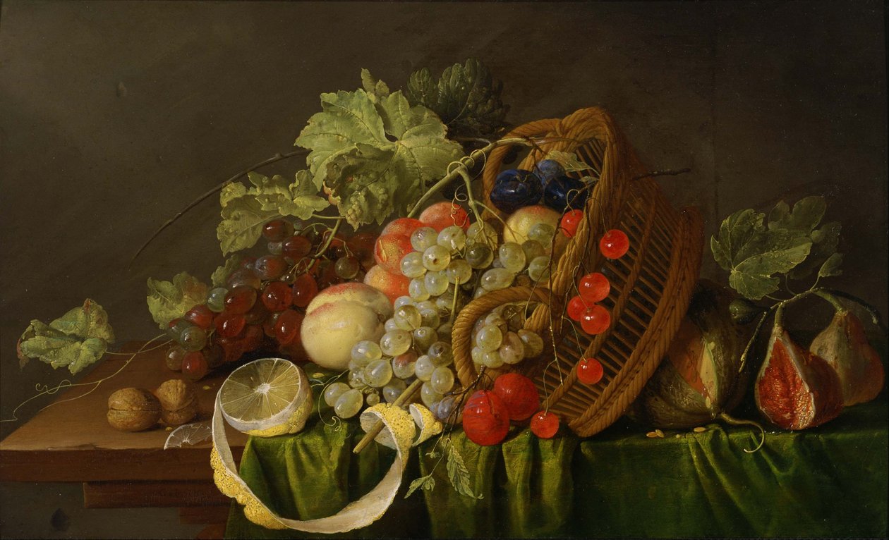 Csendélet gyümölcskosárral. alkotó: Cornelis de Heem