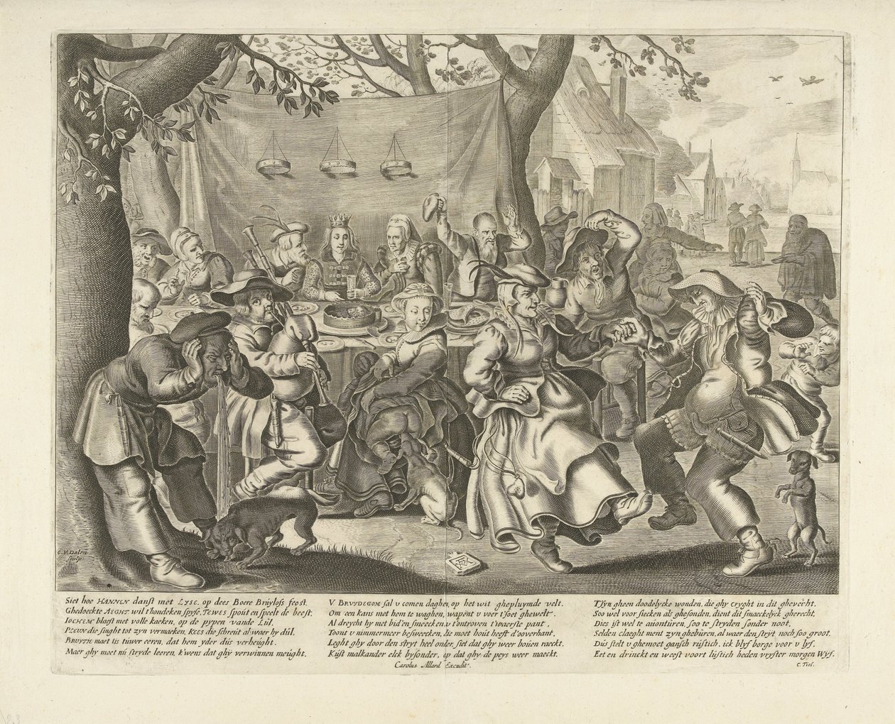 Gazda esküvője alkotó: Cornelis van Dalen (I)