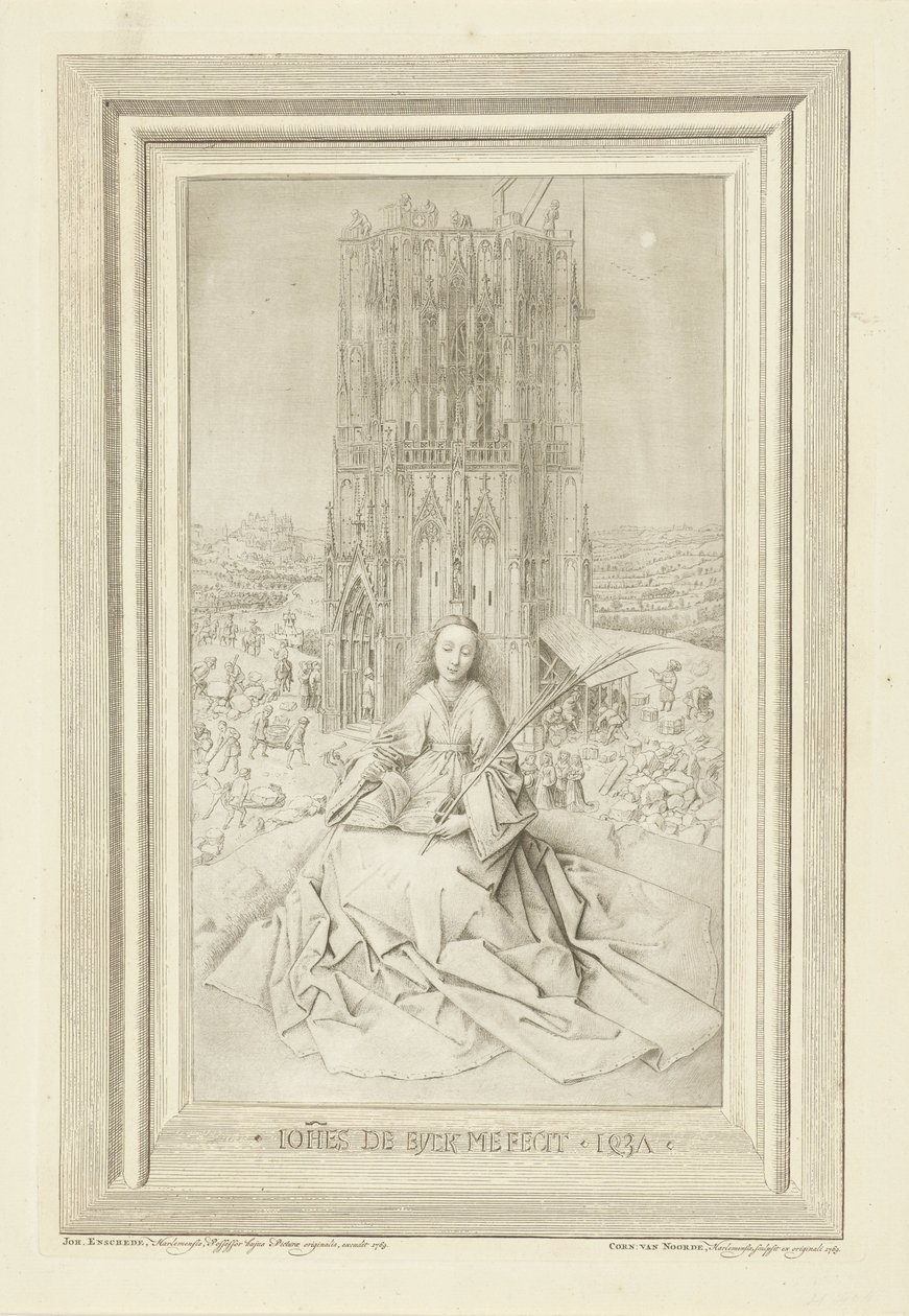 Szent Borbála alkotó: Cornelis van Noorde