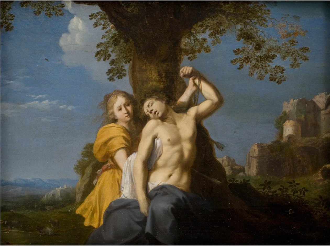Szent Sebestyén alkotó: Cornelis van Poelenburch