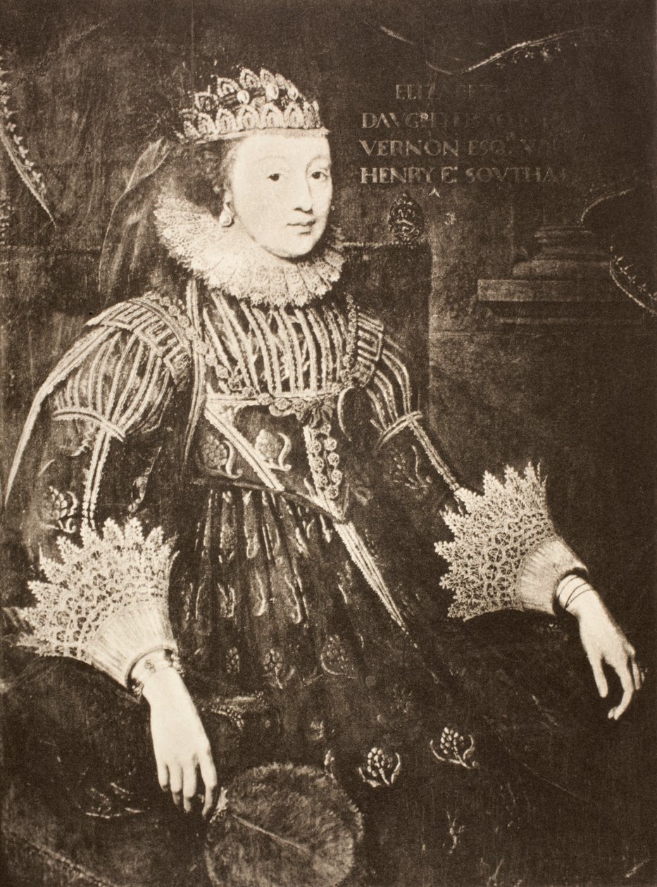 Elizabeth Wriothesley, Allan Fea „Memoirs of the Martyr King” című művéből, 1905-ben jelent meg alkotó: Cornelius Janssen van Ceulen