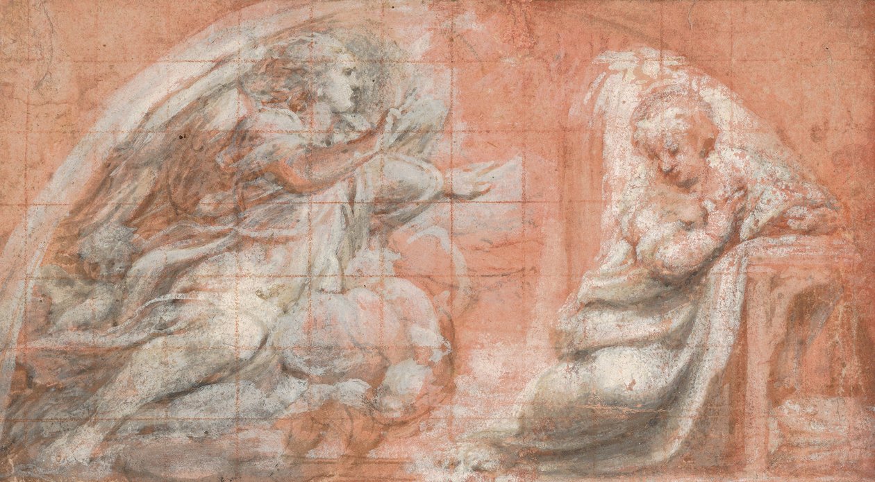 Az Angyali üdvözlet, kb. 1522-25. alkotó: Correggio