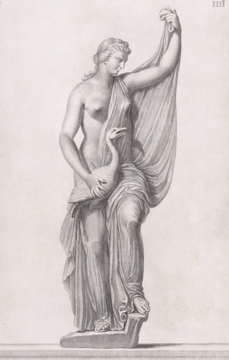 Léda és a hattyú szobra, 1734 alkotó: Cosimo Mogalli