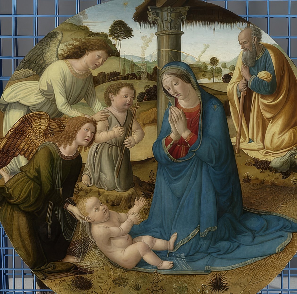 A gyermek imádása. 1485-1507 alkotó: Cosimo Rosselli