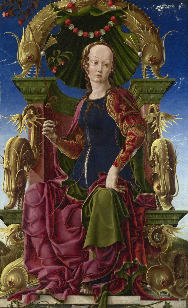 Egy múzsa Calliope, 1455-1460 alkotó: Cosimo Tura