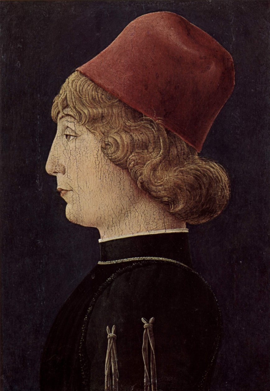 Egy fiatalember portréja alkotó: Cosimo Tura