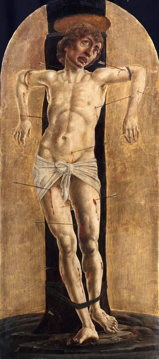 Szent Sebestyén, 1484 körül alkotó: Cosimo Tura