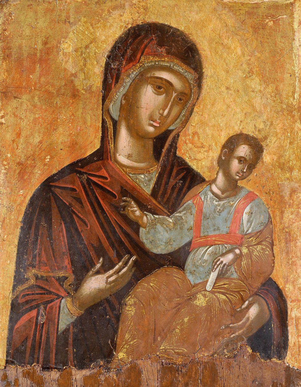 A szűz Hodegetria alkotó: Cretan School