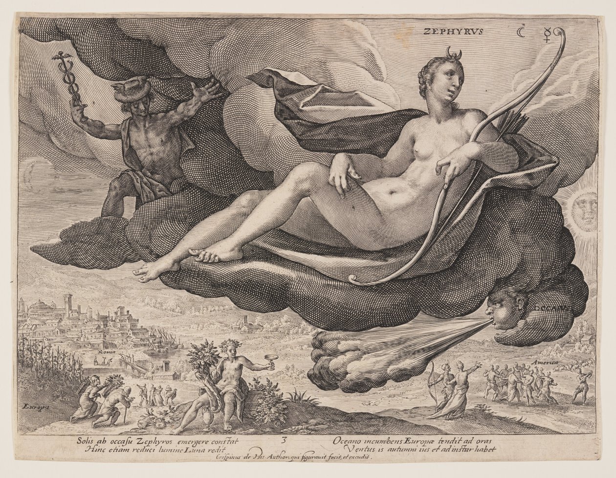 Zephyrus, a Szelekből alkotó: Crispijn van de Passe I
