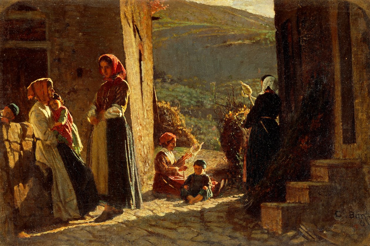 Parasztgyűlés alkotó: Cristiano Banti