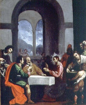 Vacsora Emmausban alkotó: Cristofano Allori