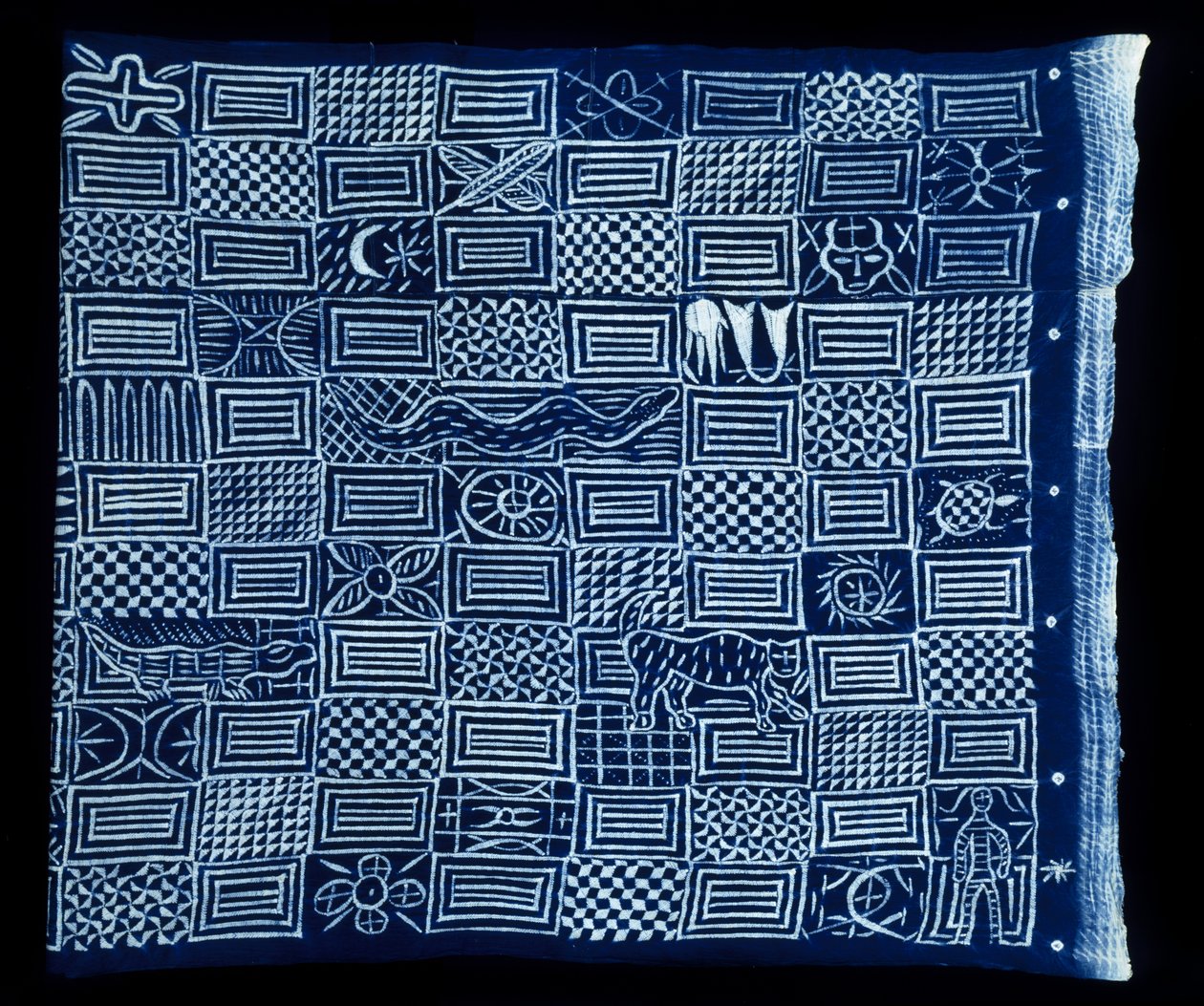 Adire ruha, dátum nélkül (ruha) alkotó: Yoruba Culture