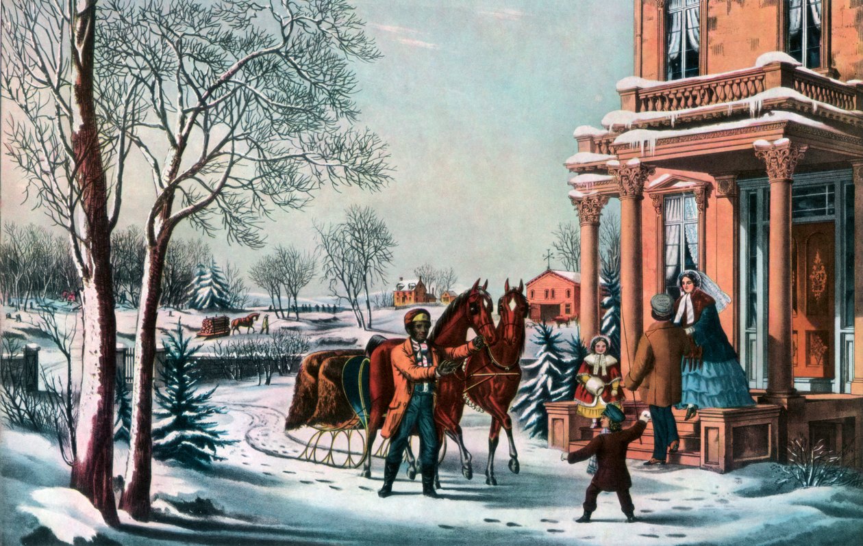 Amerikai vidéki élet, 1855. alkotó: Currier and Ives