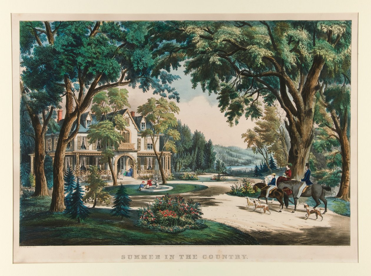 Nyár a vidéken alkotó: Currier and Ives