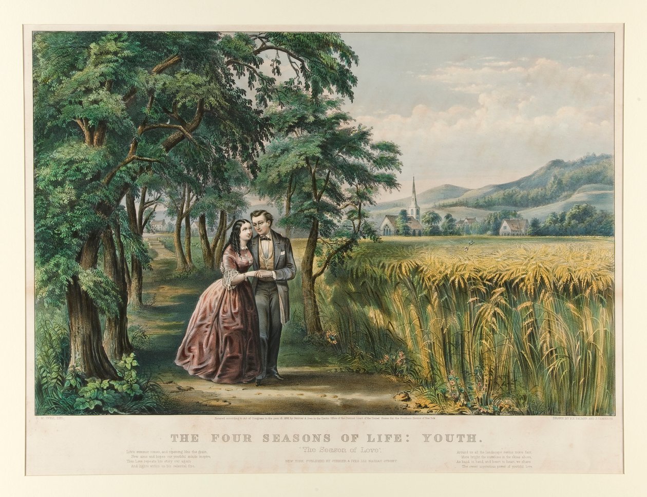 Az élet négy évszaka: Ifjúság alkotó: Currier and Ives