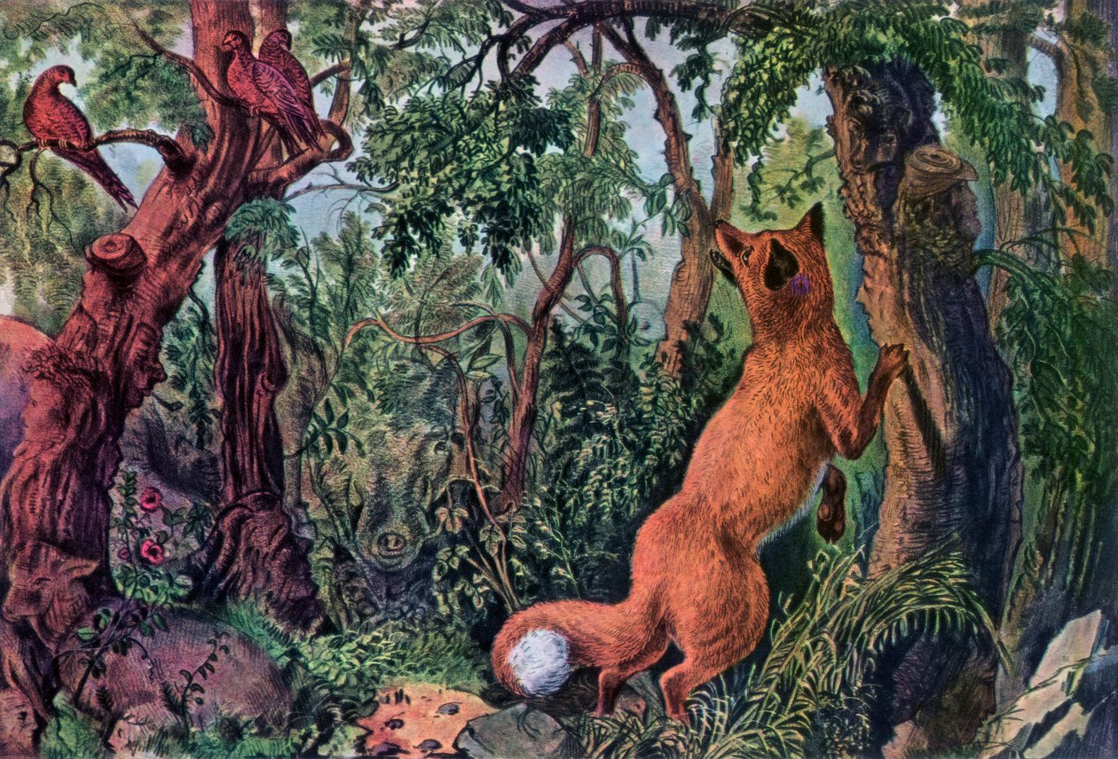 A zavart róka, 1872. alkotó: Currier and Ives