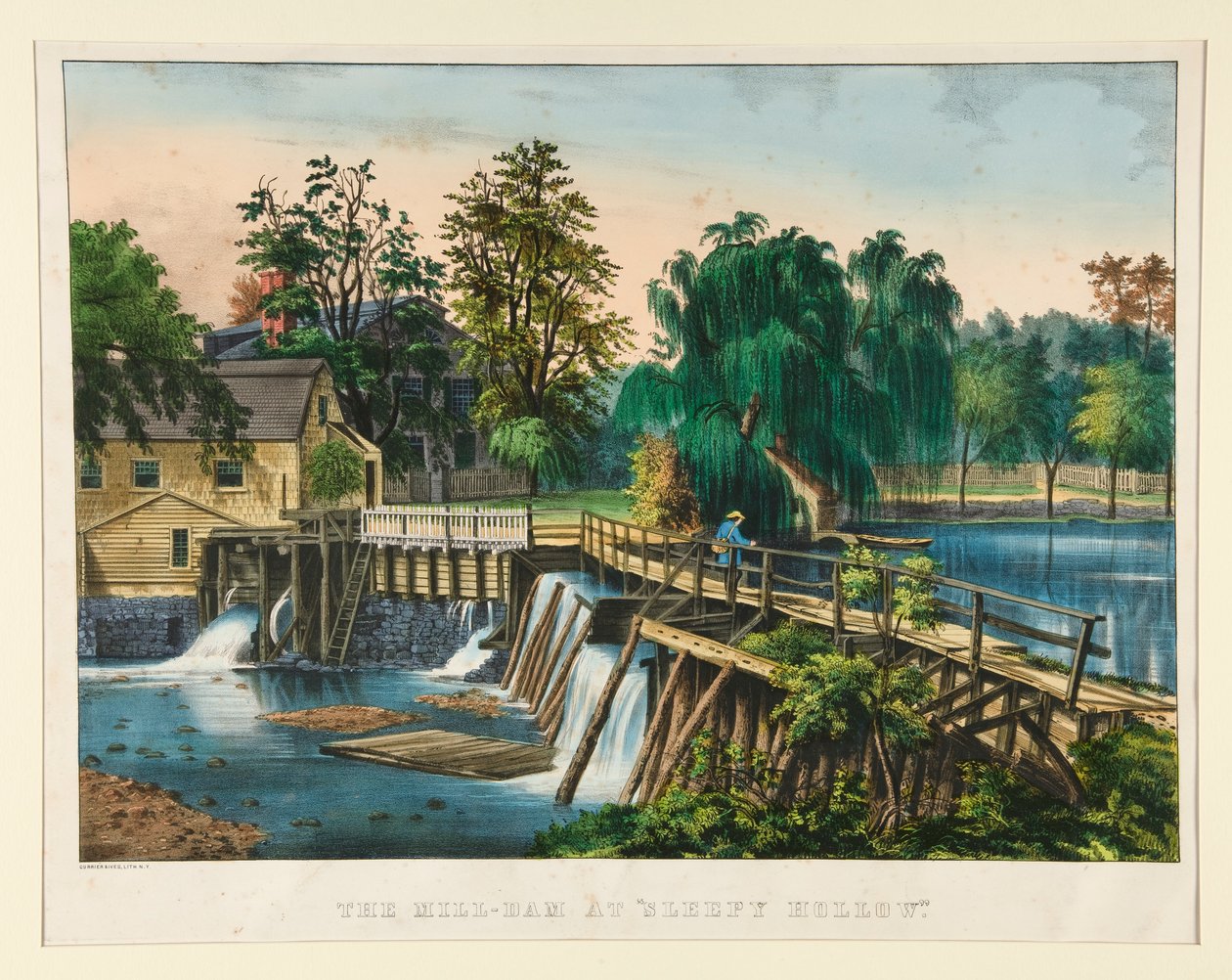 A malomgát at alkotó: Currier and Ives