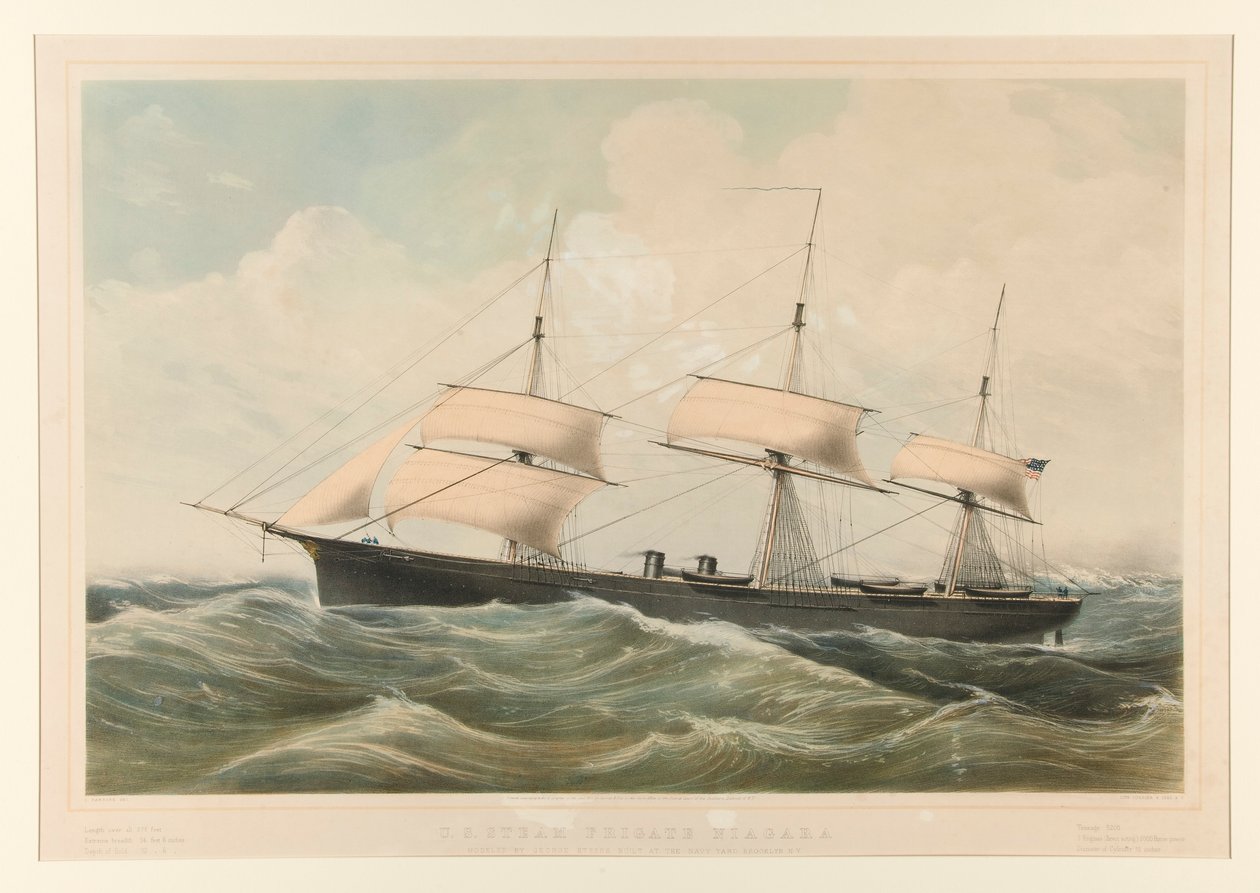 Egyesült Államok Steam Fregatt Niagara alkotó: Currier and Ives