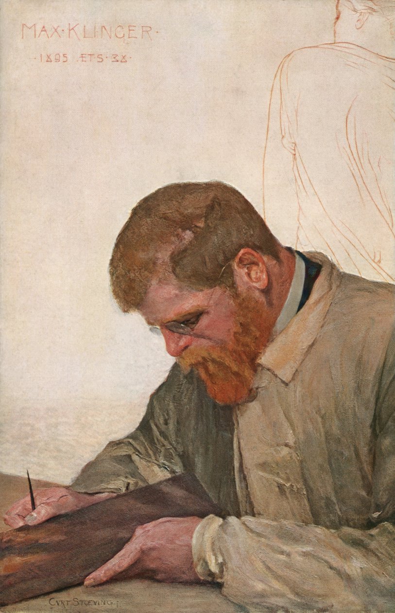 Max Klinger, 1900 körül (festmény) alkotó: Curt Stoeving