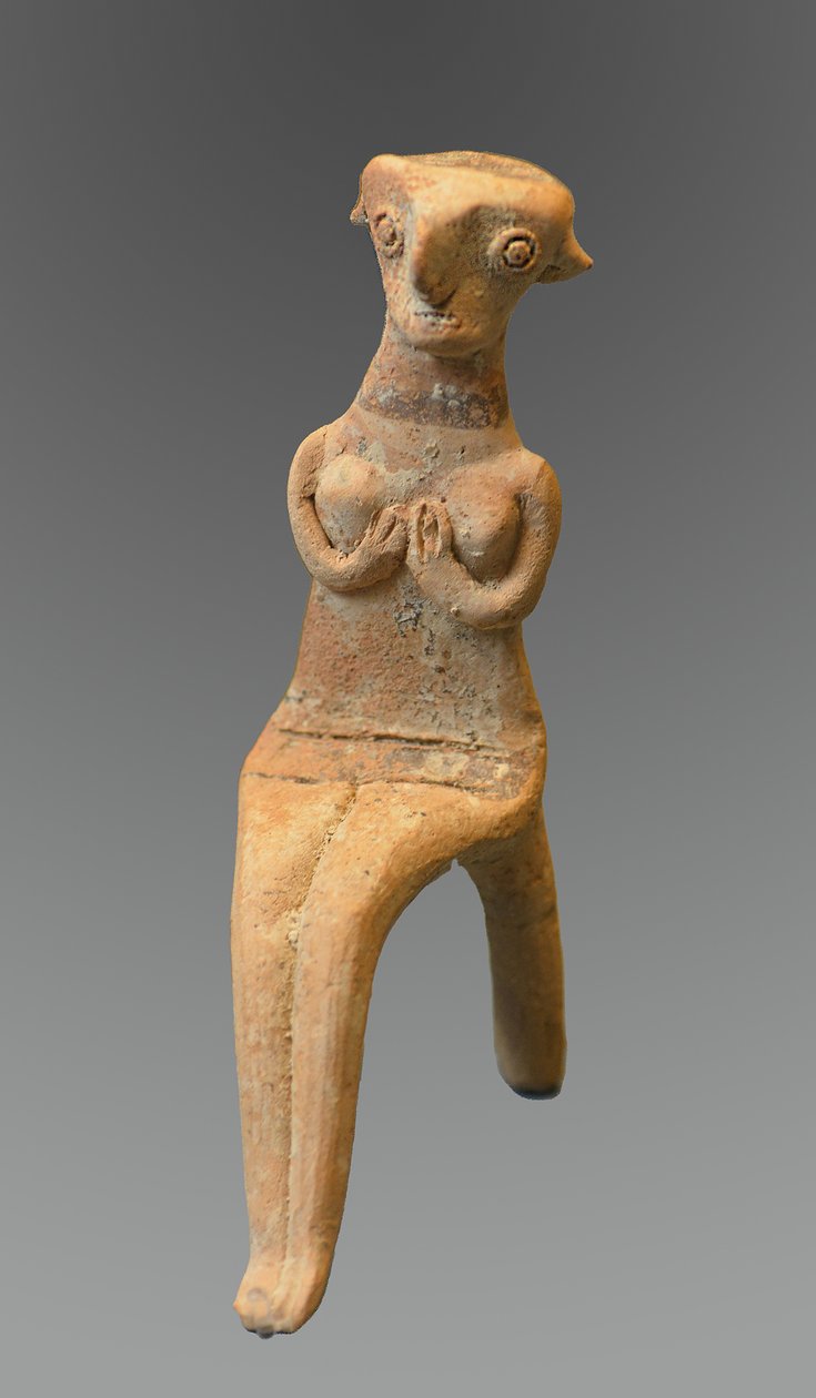 Ülő nő figurája, ie 1800 alkotó: Cypriot