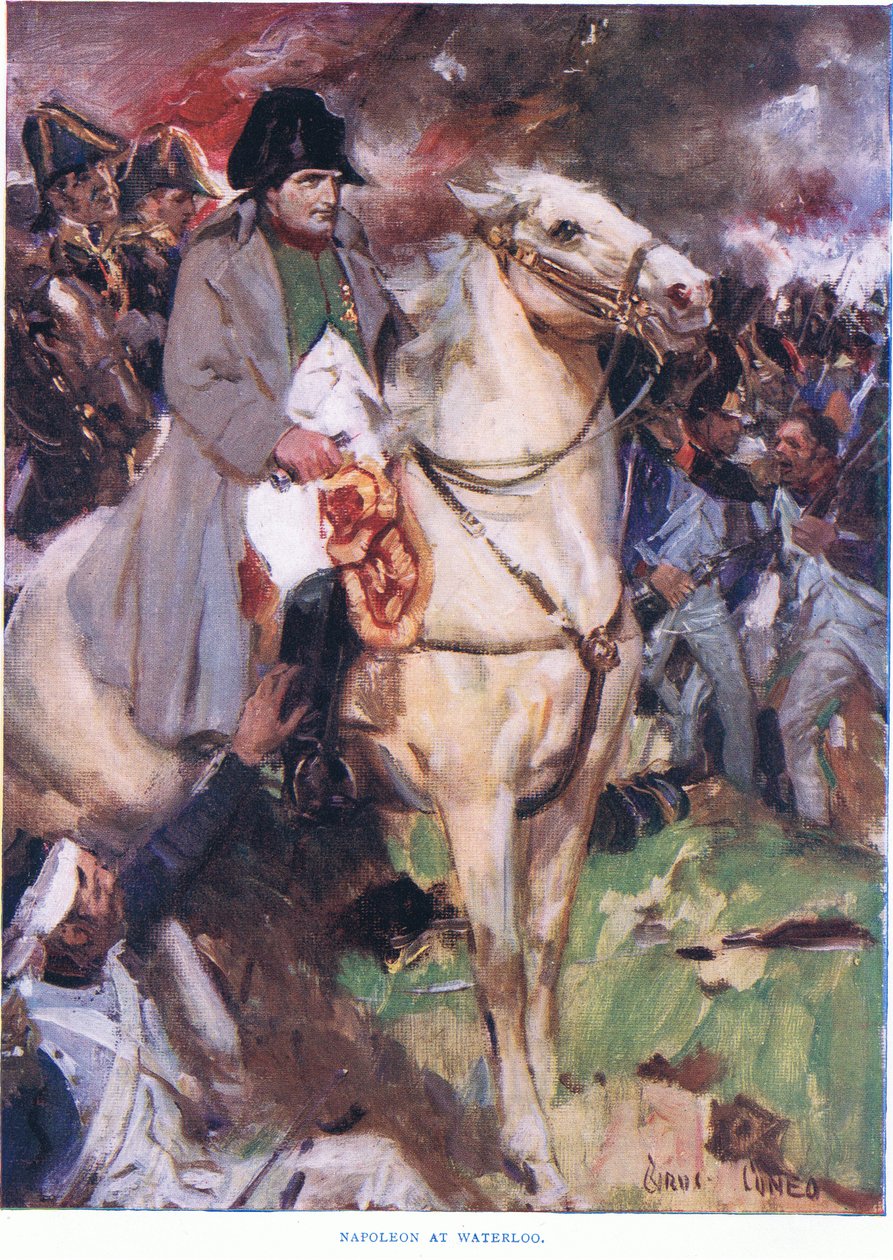 Napóleon Waterlooban 1815, 1915 alkotó: Cyrus Cuneo