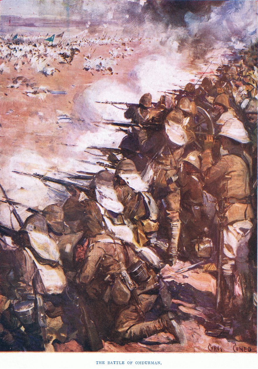 Az omdurmani csata 1898, 1915 alkotó: Cyrus Cuneo