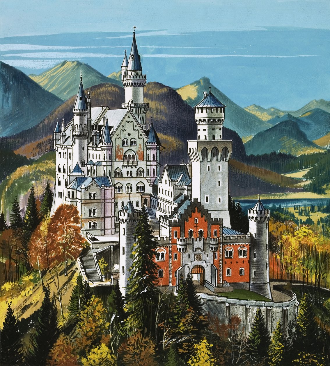 Neuschwanstein kastély alkotó: Dan Escott