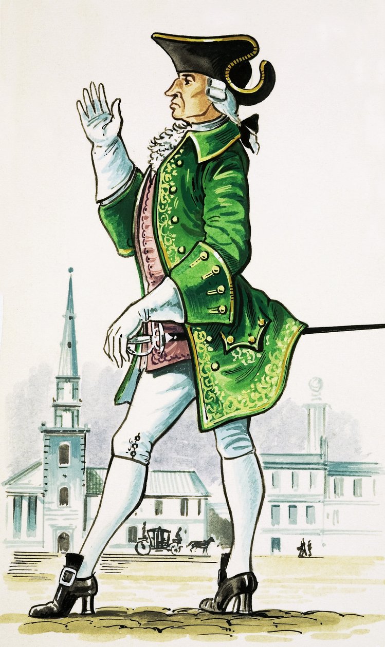 1750 körüli úriember alkotó: Dan Escott
