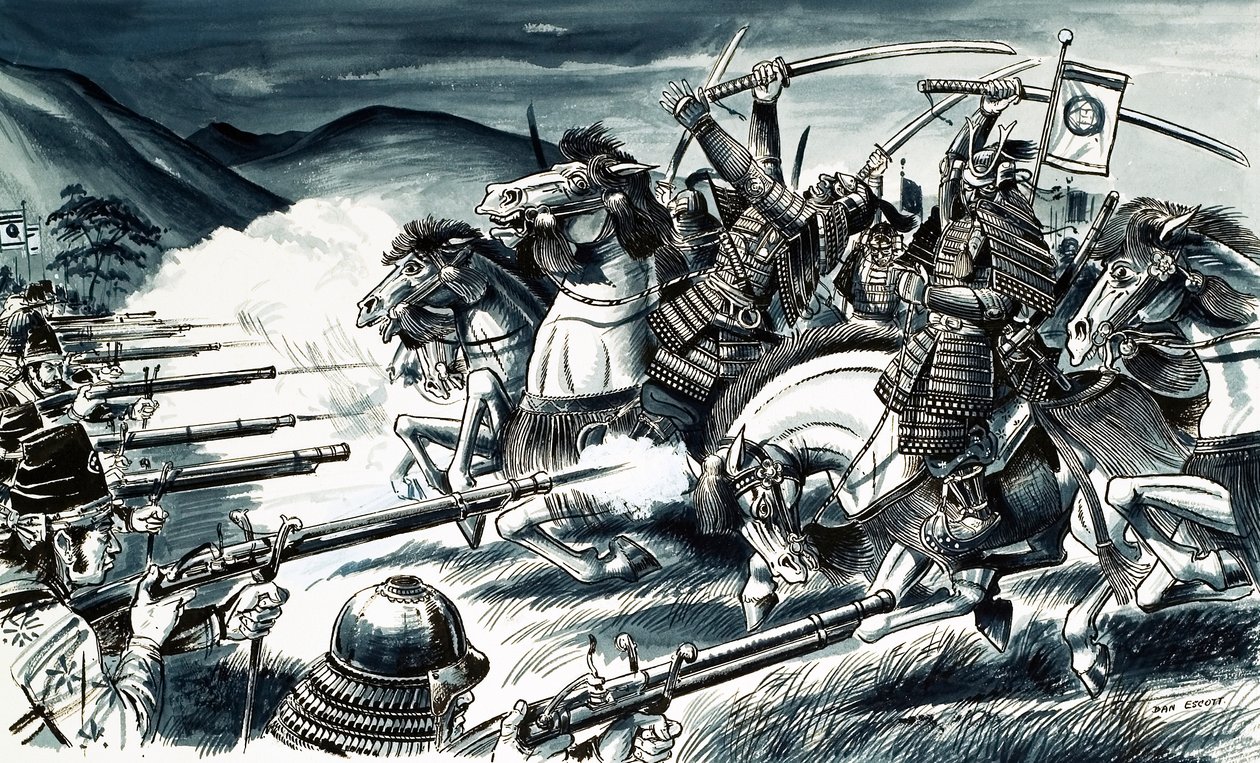 A Nagashino-i csata 1575-ben alkotó: Dan Escott