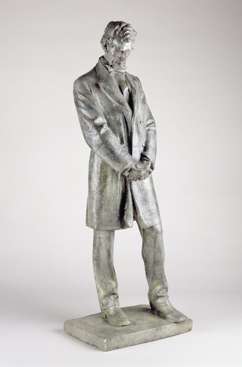 Abraham Lincoln (1809-65), 1911 (bronzolt gipsz) alkotó: Daniel Chester French