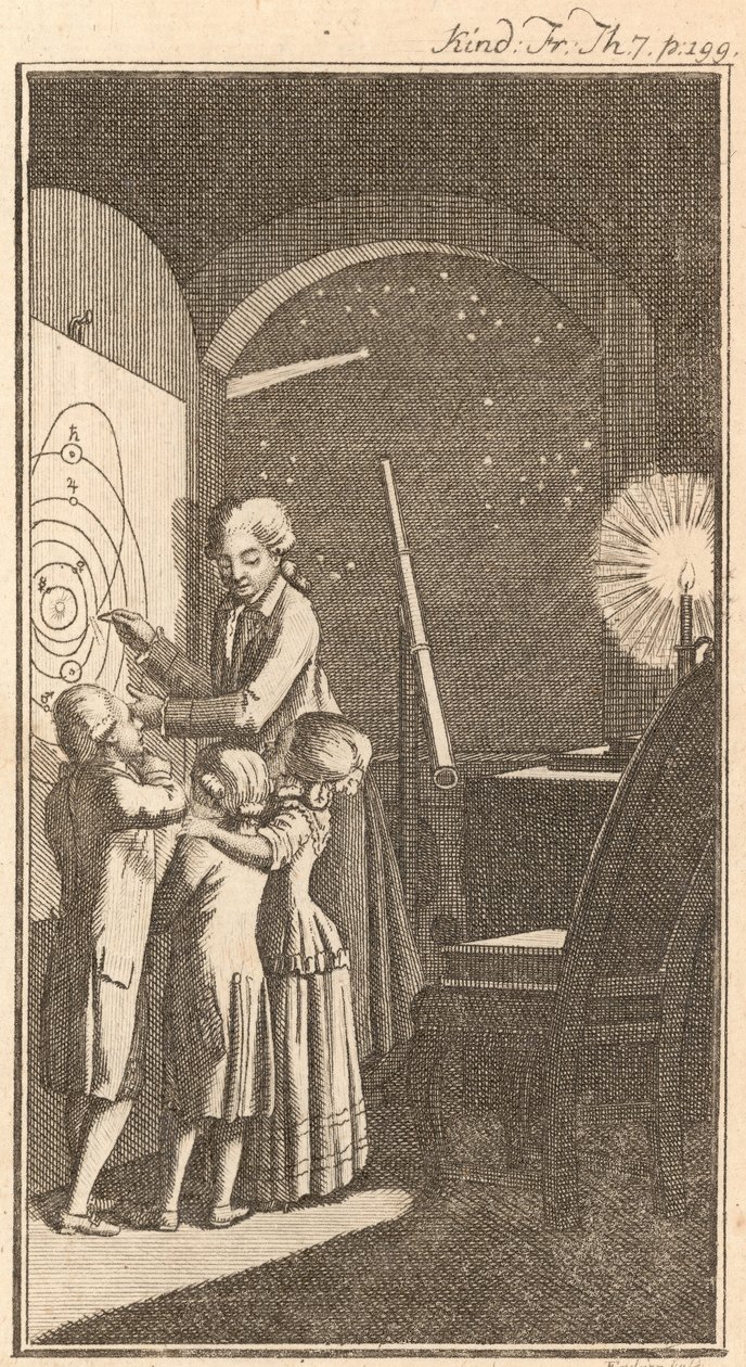 A csillagász, 1780 alkotó: Daniel Nikolaus Chodowiecki
