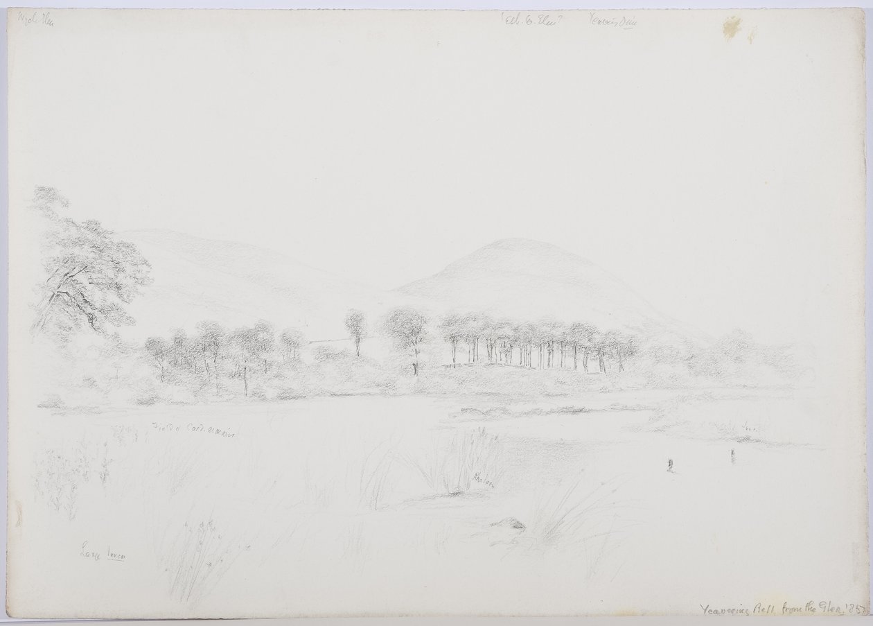 Yeavering Bell a Glenből, 1867 alkotó: Daniel Oliver