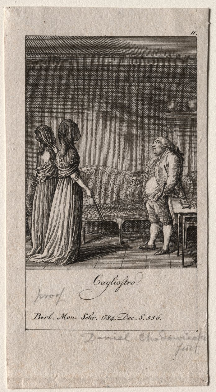 Cagliostro alkotó: Daniel Chodowiecki