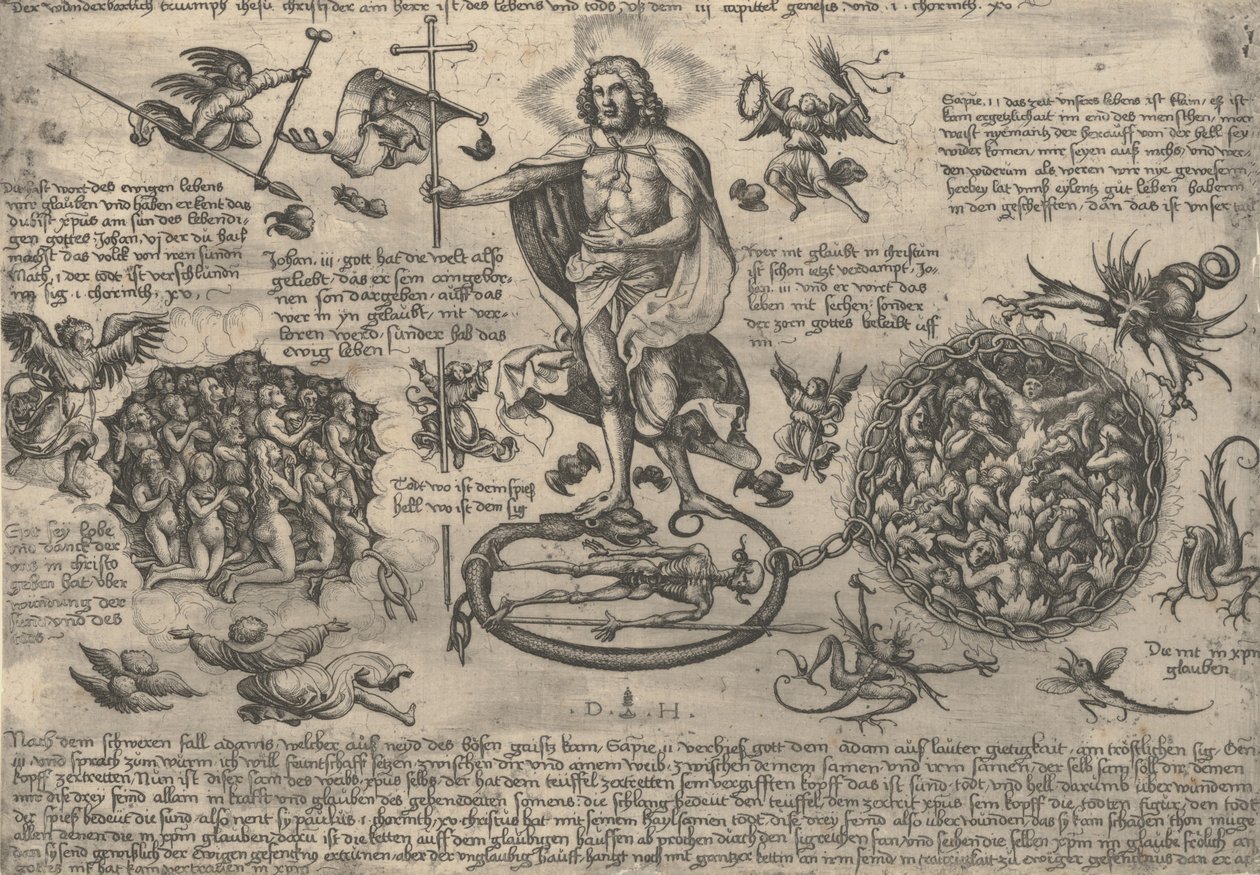 A diadalmas Krisztus, kb. 1530-36. alkotó: Daniel Hopfer