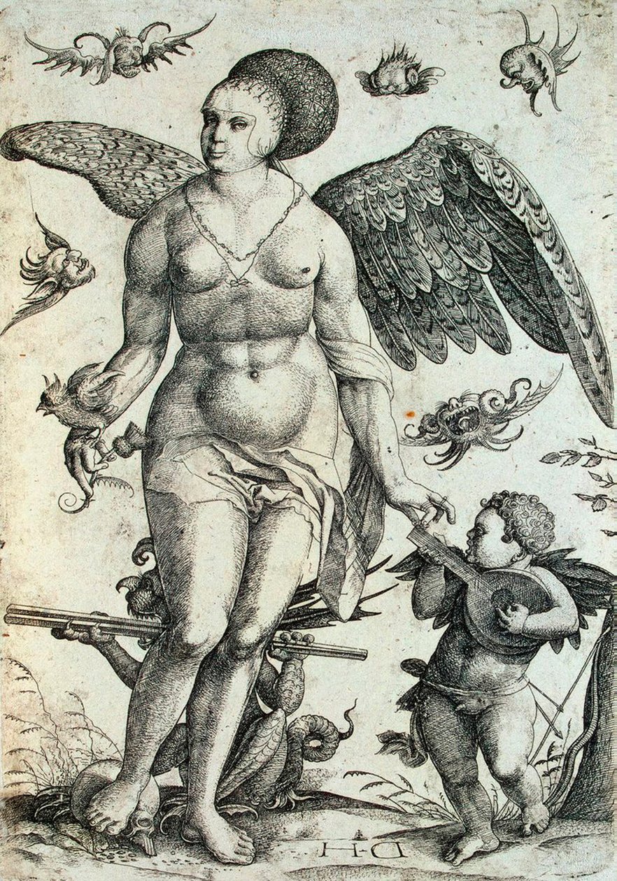 Voluptas, 16. század eleje. alkotó: Daniel Hopfer the Younger