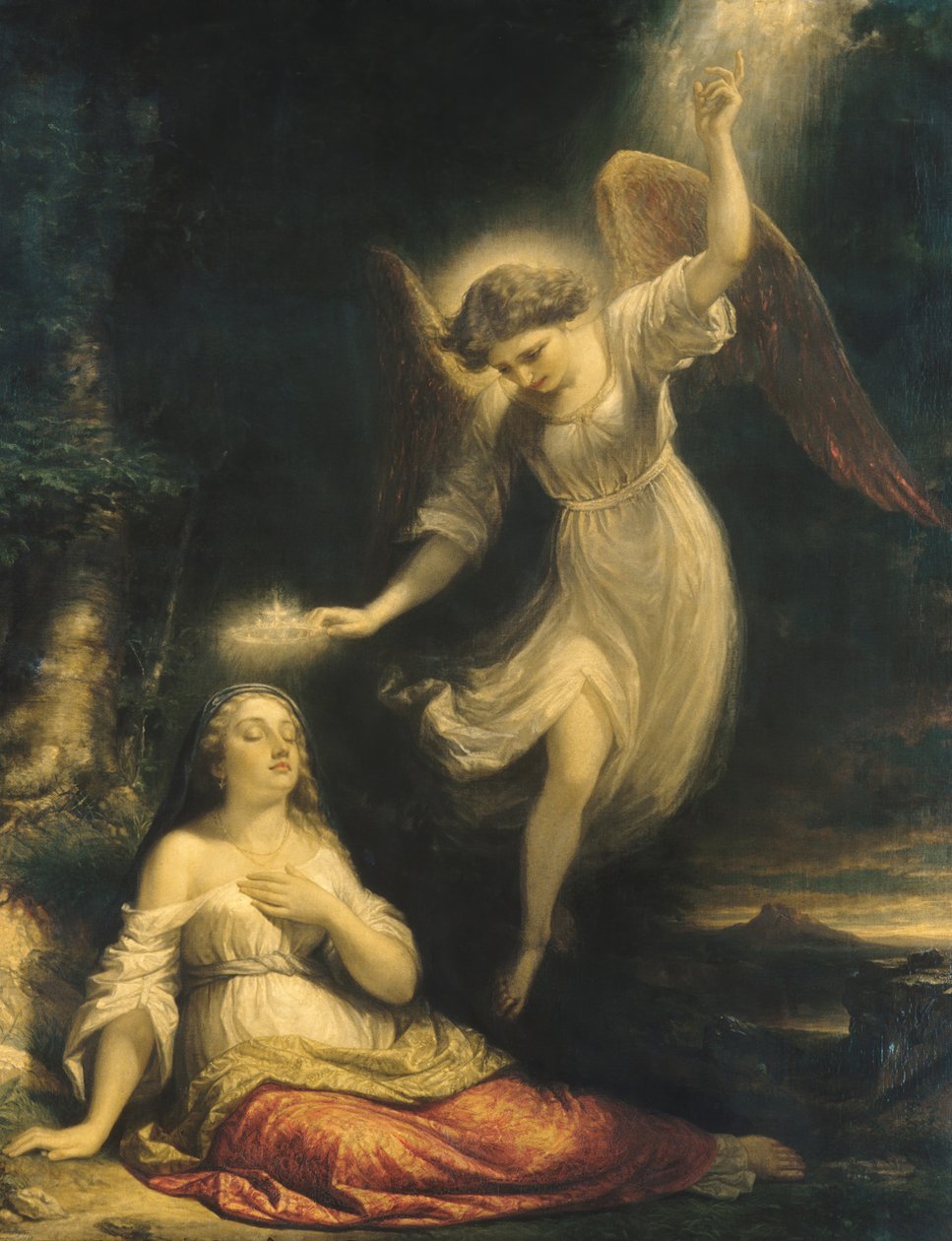 Mercys Dream, 1858. alkotó: Daniel Huntington