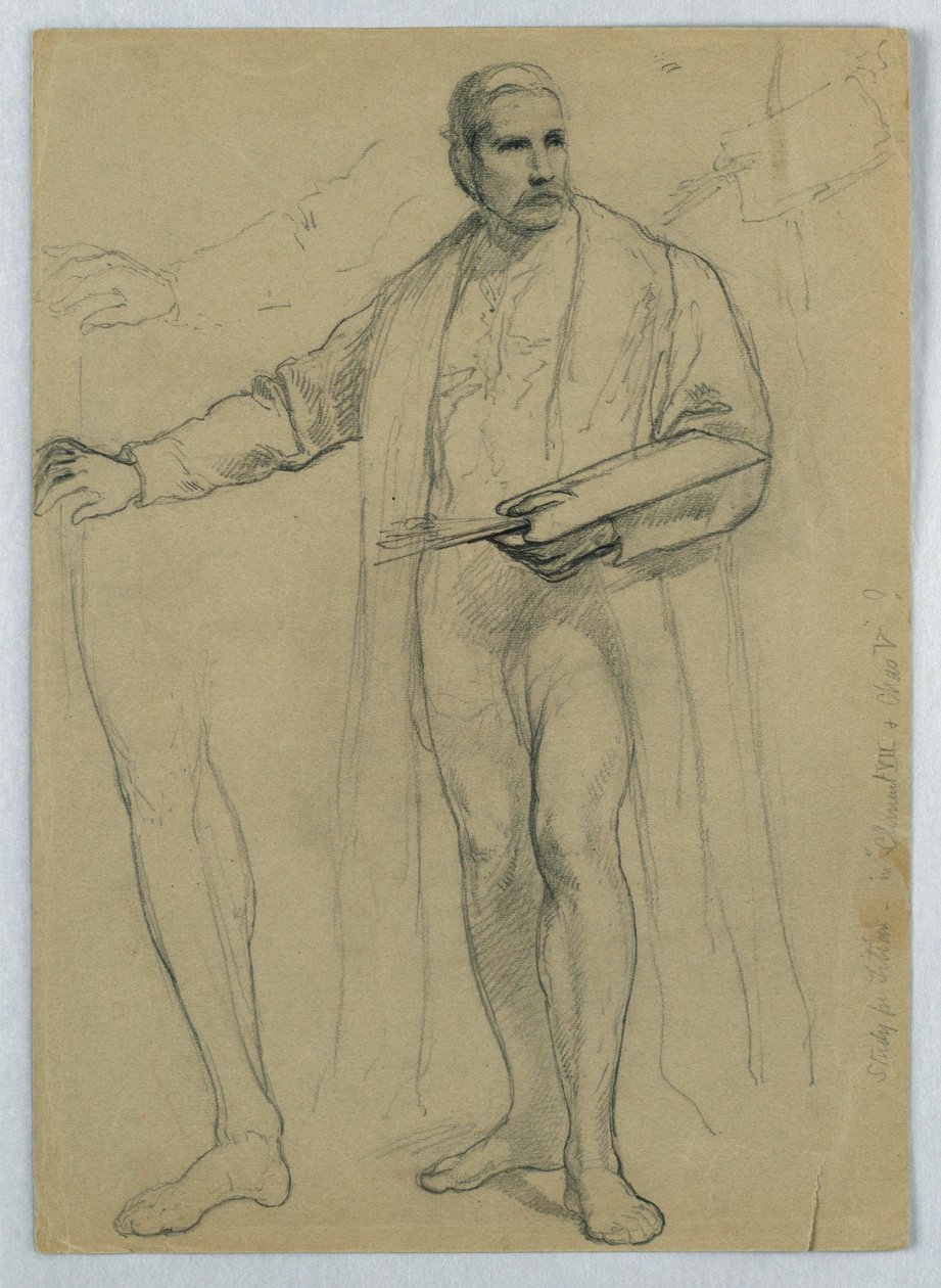Tanulmány a „Titian Showing alkotó: Daniel Huntington