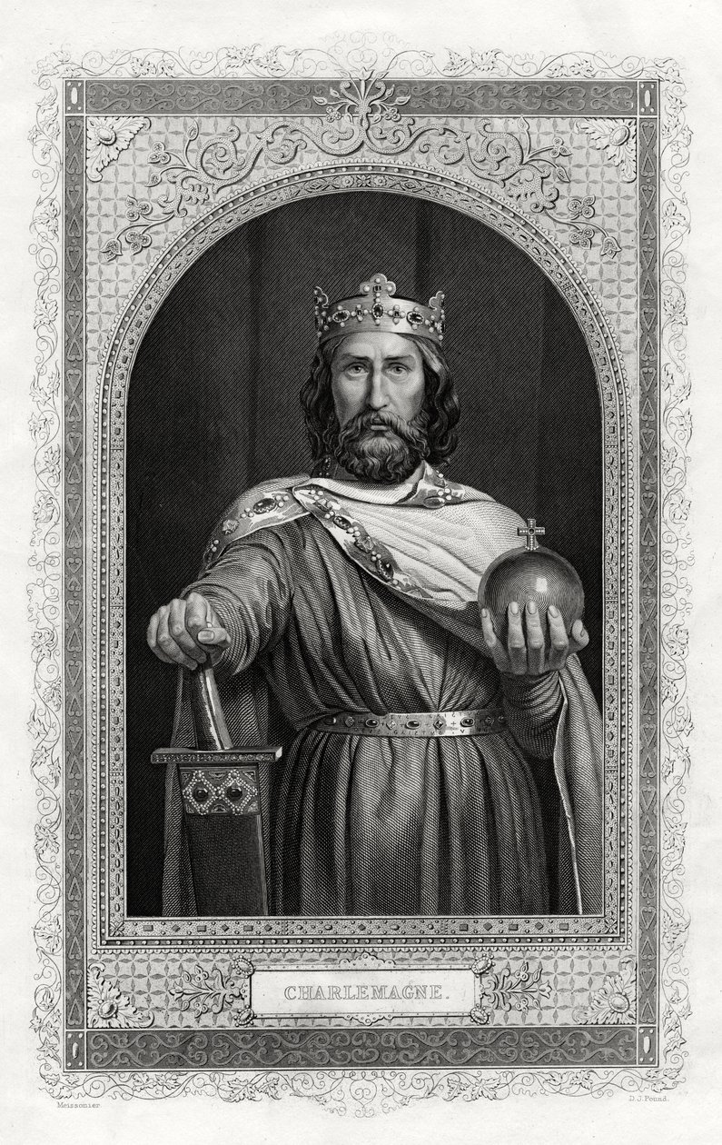 Nagy Károly, a frankok királya, 1875 alkotó: Daniel John Pound