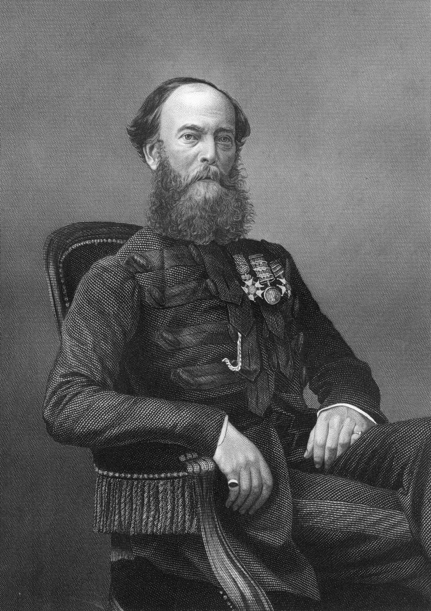 Brownrigg ezredes, brit katona, 1857. alkotó: Daniel John Pound