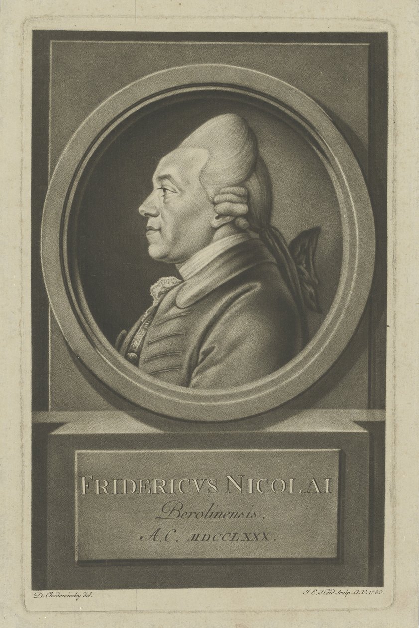 Christoph Friedrich Nicolai 1733-1811, 1780. alkotó: Daniel Nikolaus Chodowiecki
