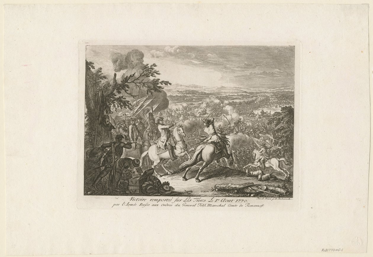 A cahuli csata, 1770 alkotó: Daniel Nikolaus Chodowiecki