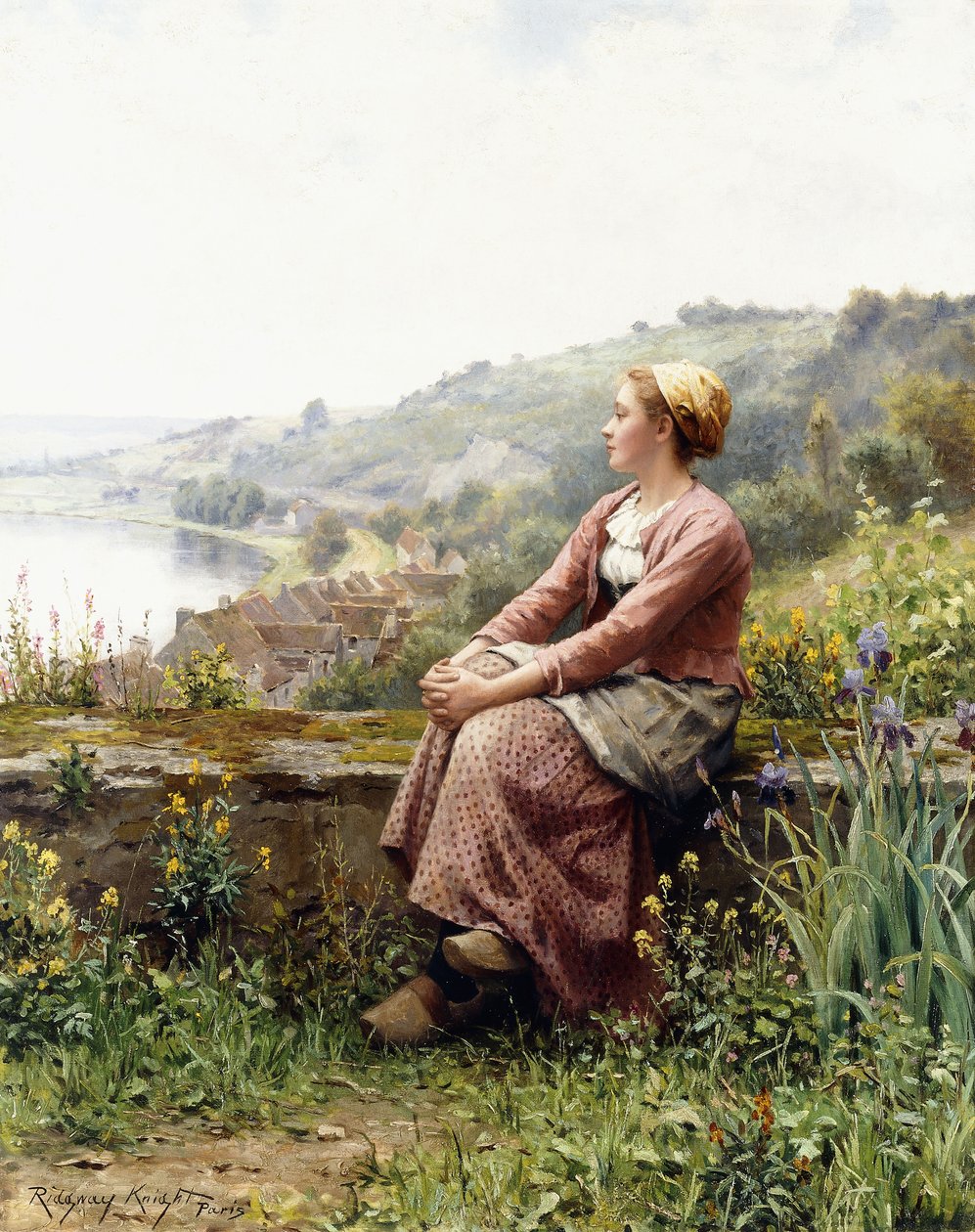 Álmodozás, alkotó: Daniel Ridgway Knight