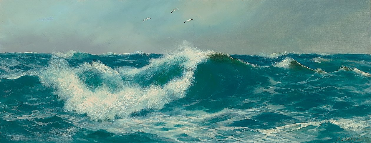 Hullámok (olaj, vászon) alkotó: Daniel Sherrin